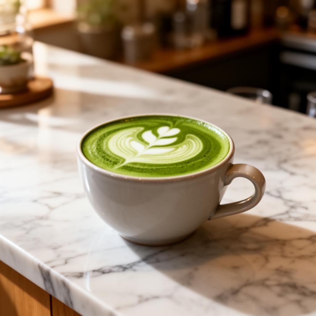 Matcha Latte — matcha cérémonial · lait d'avoine